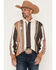 Image #1 - Zach Top X Kimes Ranch Men's Wyatt Striped Long Sleeve Button-Down Polo Shirt, Brown, hi-res
