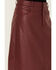 Image #2 - Free People Women's City Slicker Faux Leather Maxi Skirt, Red, hi-res