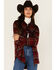 Image #1 - Wrangler Retro Women's Plaid Print Long Sleeve Snap Western Shirt, Brown, hi-res