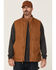 Image #1 - Hawx Men's Rust Copper Browder Weathered Duck Zip-Front Insulated Work Vest , Rust Copper, hi-res