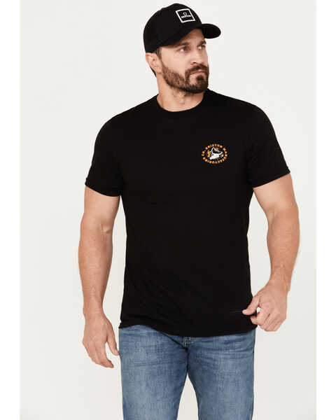Brixton Men's Croslin Scenic Short Sleeve Graphic T-Shirt, Black, hi-res