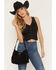Image #5 - Avondayle Women's Suede Bucket Bag, Black, hi-res