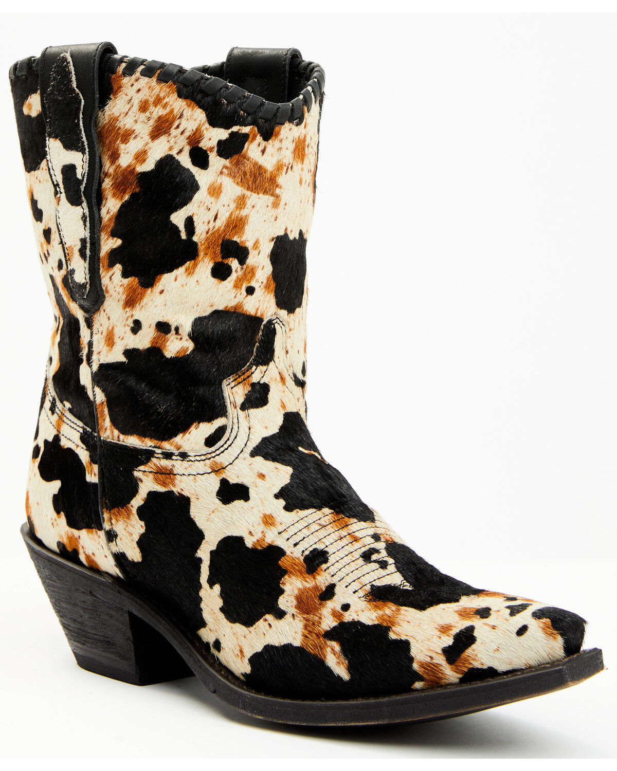 Image #1 - Laredo Women's Carleigh Hair On Hide Western Fashion Booties - Snip Toe, Multi, hi-res