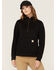 Image #1 - Carhartt Women's Relaxed Fit Midweight Half-Zip Pullover, Black, hi-res