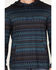 Image #3 - RANK 45&reg; Men's Stone Mesa Southwestern Striped Tech Hooded Long Sleeve Shirt, Navy, hi-res