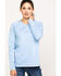 Image #1 - Ariat Women's FR Air Crew Long Sleeve Work Shirt, Blue, hi-res