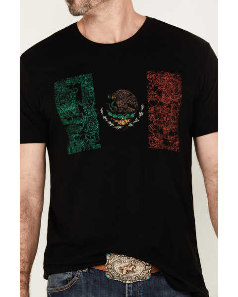 Image #3 - Cody James Men's Tiled Mexico Flag Short Sleeve Graphic T-Shirt, Lt Brown, hi-res