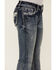 Image #4 - Grace in LA Girls' Medium Wash Thunderbird Pocket Bootcut Stretch Denim Jeans, Medium Wash, hi-res