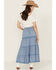 Image #3 - Angie Women's Crochet Trim Tiered Skirt, Blue, hi-res