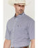 Image #2 - Wrangler Men's Classics Geo Print Short Sleeve Button-Down Western Shirt, Blue, hi-res