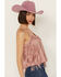Image #2 - Rock & Roll Denim Women's Fringe Suede Sleeveless Tank Top, Tan, hi-res