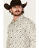 Image #2 - Gibson Trading Co Men's Flower Power Floral Print Long Sleeve Snap Western Shirt, Cream, hi-res