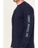 Image #3 - Cody James Men's FR Range Cowboys Graphic Long Sleeve Work T-Shirt , Navy, hi-res