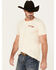 Image #3 - RANK 45® Men's Keep Ridin' Cowboy Short Sleeve Graphic T-Shirt, Natural, hi-res