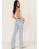 Image #3 - Cleo + Wolf Women's South Coast High Rise Light Wash Stretch Bootcut Jeans, , hi-res