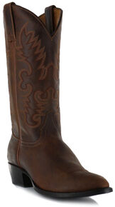 Cody James Men's Classic Brown Western Boots - Medium Toe, Brown, hi-res