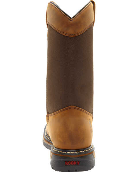 Image #7 - Rocky Ride Insulated Waterproof Wellington Work Boots, Brown, hi-res