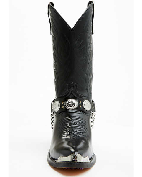 Laredo Concho Harness Boots, Black, hi-res