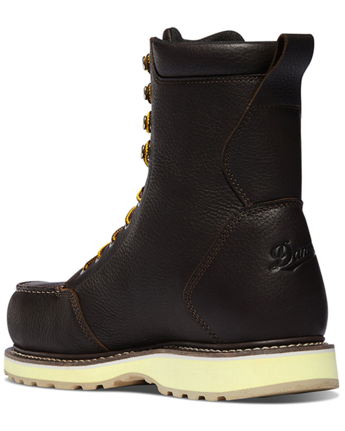 Image #3 - Danner Men's 8" Cedar River Moc Work Boots - Soft Toe, Dark Brown, hi-res