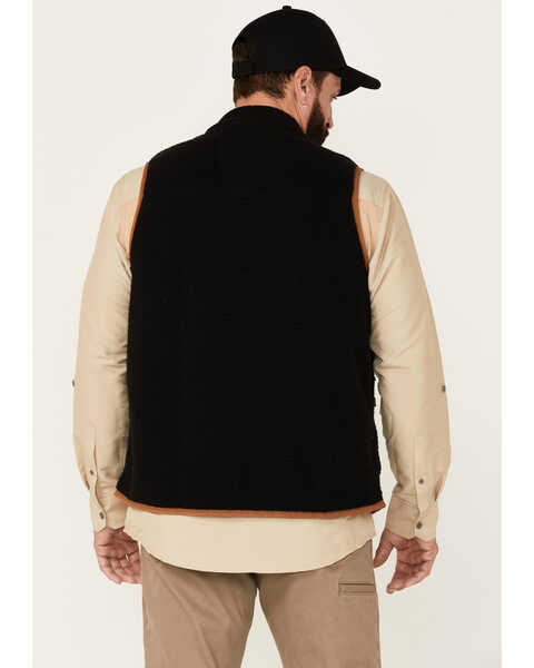 Image #4 - Carhartt Men's Black Relaxed Fit Zip-Front Fleece Vest , Black, hi-res