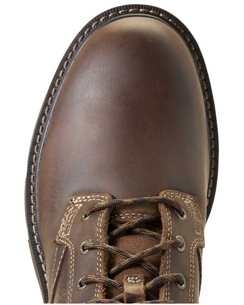 Image #4 - Ariat Men's Groundbreaker 6" Lace-Up Work Boots - Soft Toe, Brown, hi-res