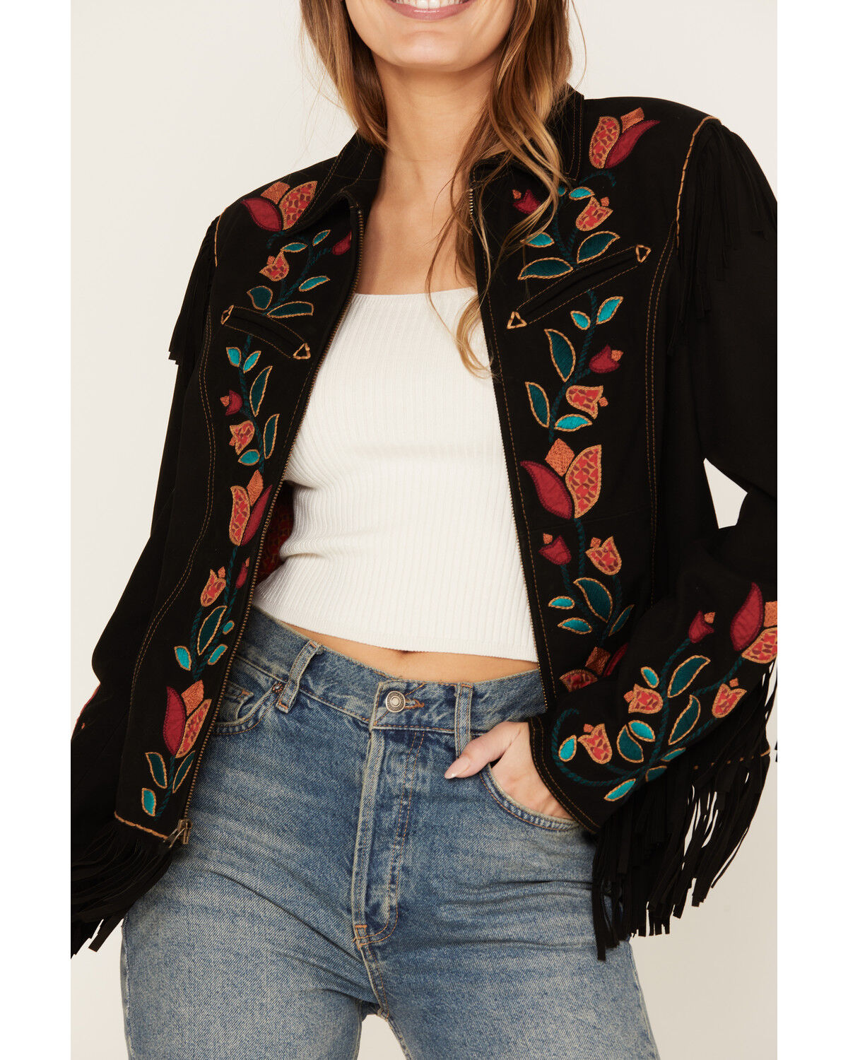 Image #3 - Double D Ranch Women's Carrizo Canyon Jacket, Black, hi-res