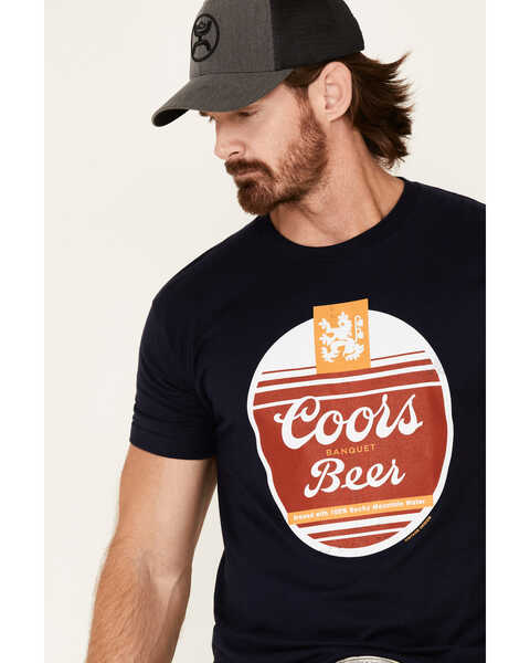 Image #3 - Brew City Beer Gear Men's Navy Coors Oval Graphic T-Shirt , , hi-res
