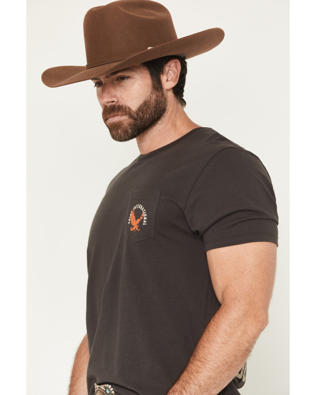 Image #4 - Ariat Men's Eagle Short Sleeve Graphic T-Shirt, Black, hi-res