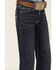 Image #2 - Wrangler Girls' "W" Swish Embroidery Bootcut Jeans, Indigo, hi-res