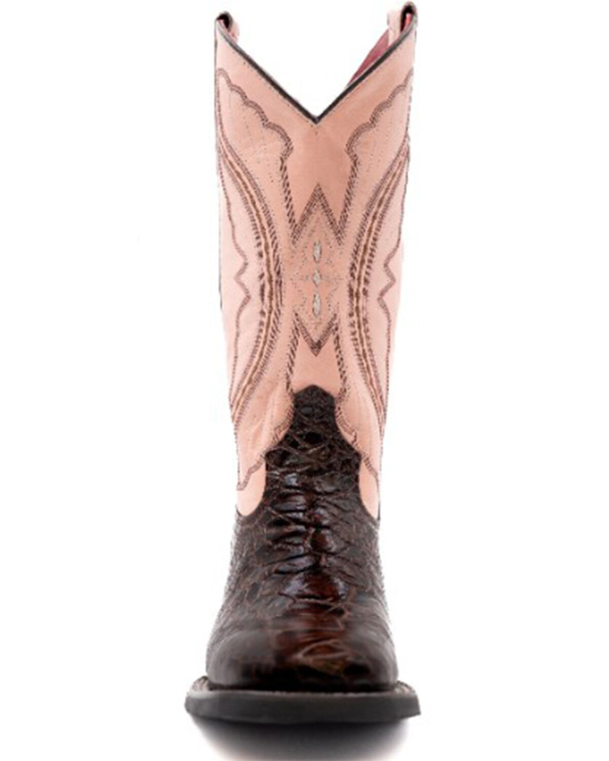 Image #4 - Ferrini Women's Kai Western Boots - Broad Square Toe, Chocolate, hi-res
