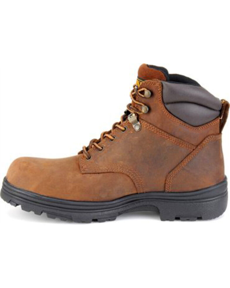Carolina Men's 6" Brown Waterproof Work Boots - Steel Toe, Brown, hi-res