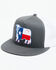 Image #1 - Lazy J Ranch Men's Texas Cow Patch Mesh-Back Ball Cap, Grey, hi-res
