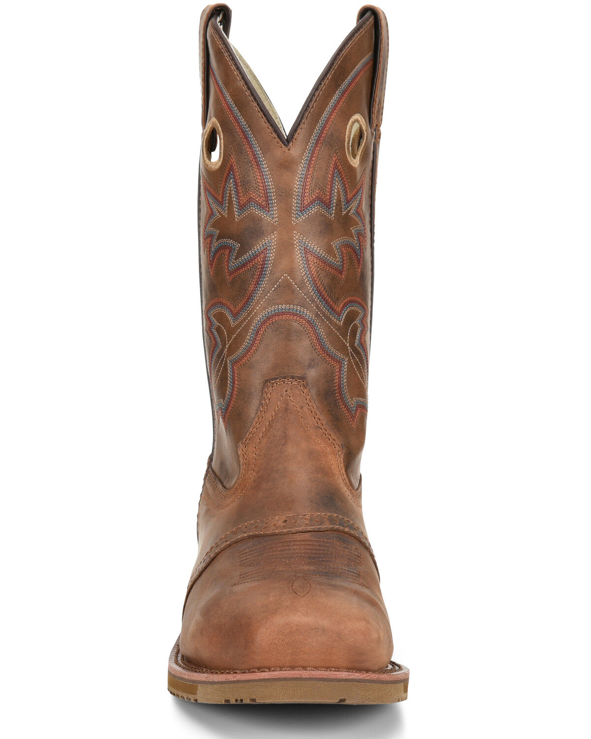 Image #5 - Double H Men's Ice Roper Western Work Boots - Composite Toe, Brown, hi-res