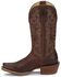 Image #3 - Justin Men's Cowboy Town Bay Western Boots - Square Toe, Brown, hi-res