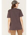 Image #4 - Carhartt Women's Heavyweight Pocket Short Sleeve Work Tee, Purple, hi-res