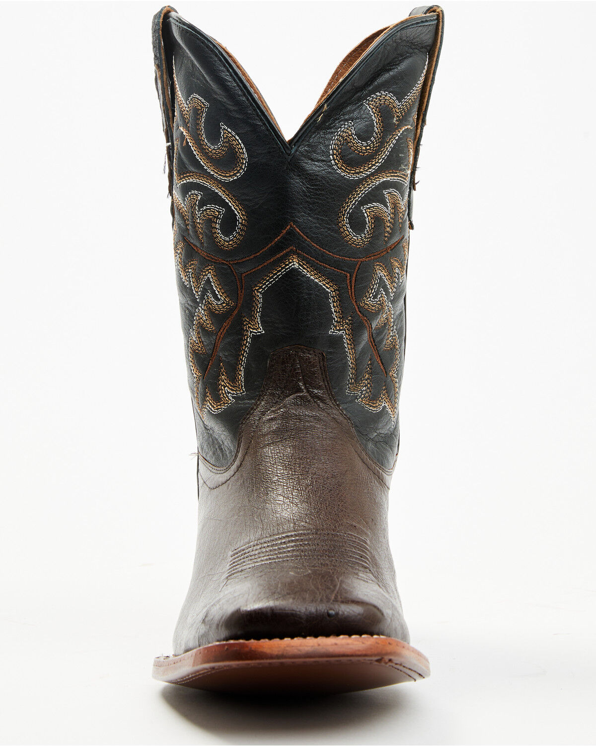 Image #4 - Cody James Men's Exotic Ostrich Western Boots - Broad Square Toe, Chocolate, hi-res