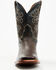 Image #4 - Cody James Men's Exotic Ostrich Western Boots - Broad Square Toe, Chocolate, hi-res