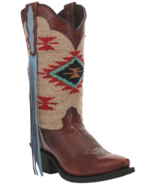 Laredo Women's Bailey Western Boots - Snip Toe, Cognac, hi-res