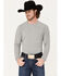 Image #1 - RANK 45® Men's Solid Performance Long Sleeve T-Shirt, Charcoal, hi-res