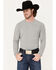 Image #1 - RANK 45® Men's Solid Performance Long Sleeve T-Shirt , Charcoal, hi-res