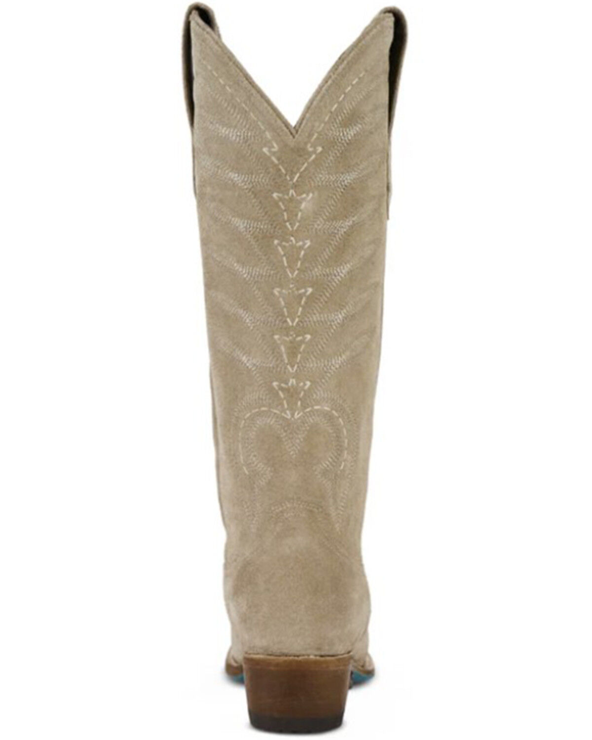 Image #5 - Lane Women's Squash Blossom Suede Tall Western Boots - Snip Toe, Coffee, hi-res