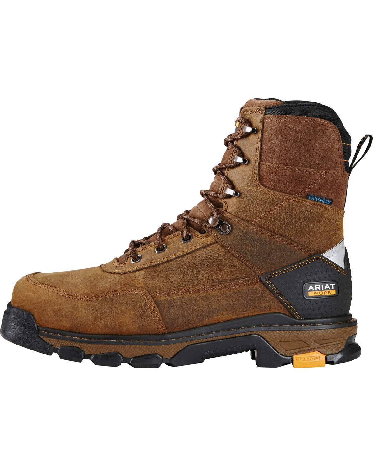 Image #2 - Ariat Men's Lace-Up Waterproof 8" Boots - Composite Toe, , hi-res