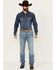 Image #1 - Cinch Men's Ian Light Stonewash Slim Bootcut Performance Stretch Denim Jeans, Light Wash, hi-res