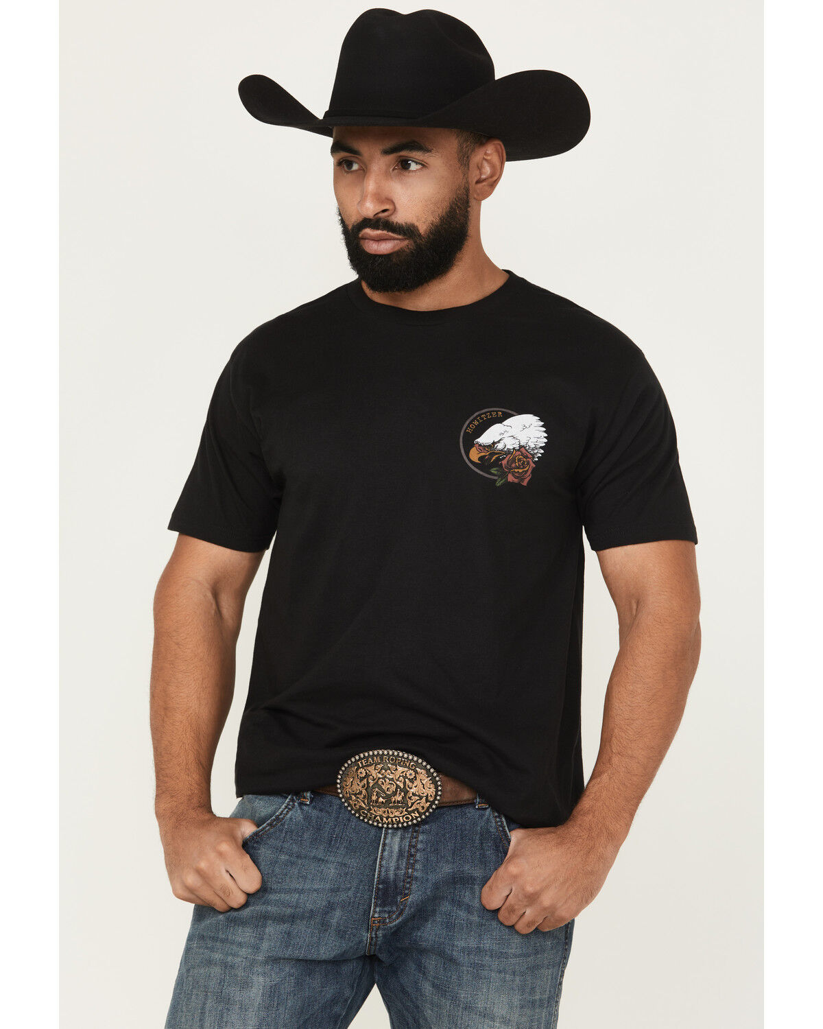 Image #2 - Howitzer Men's Sweet Land Short Sleeve Graphic T-Shirt, Black, hi-res