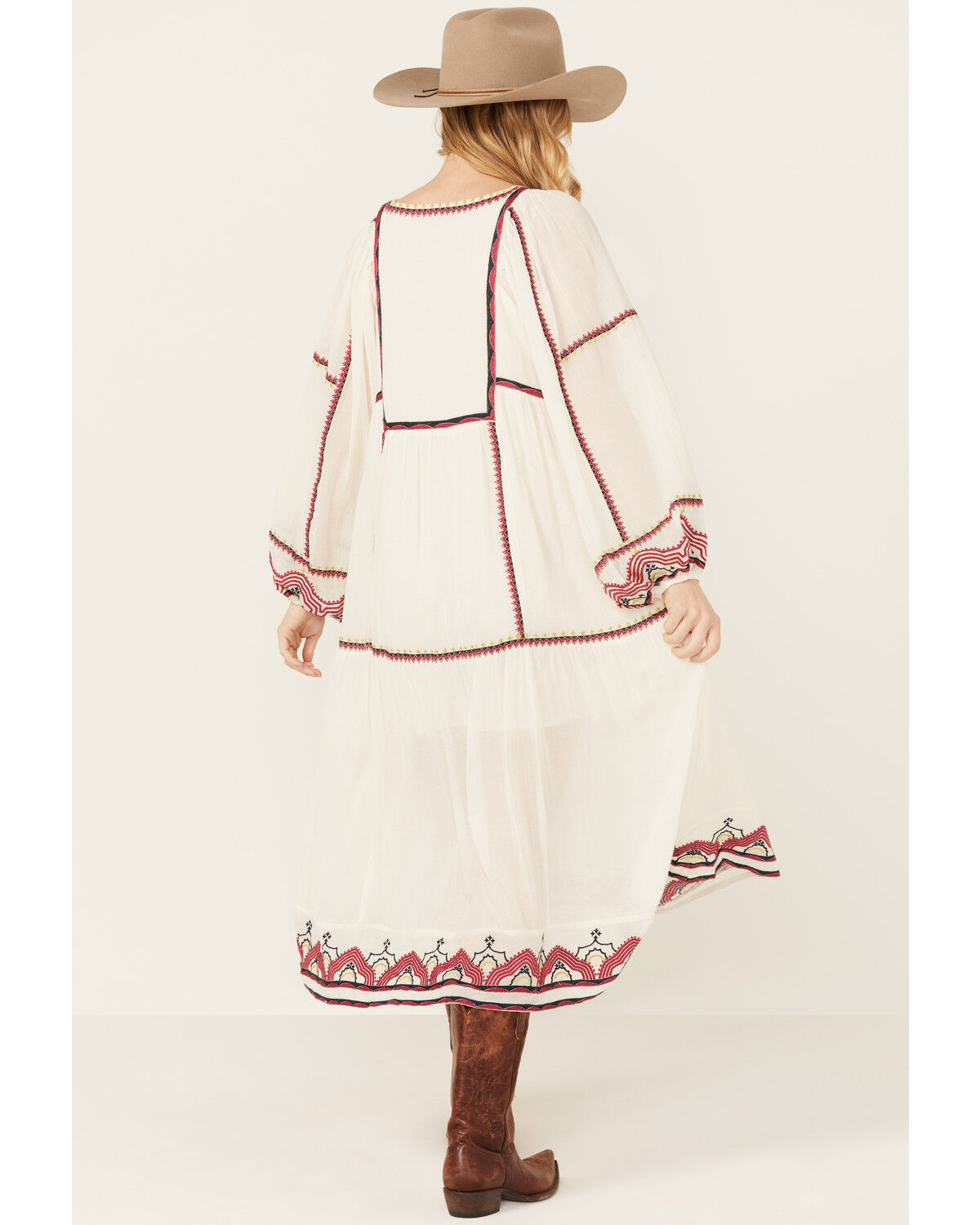 Image #4 - Free People Women's Sweet Escape Midi Dress, Cream, hi-res