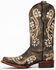 Image #3 - Circle G Women's Honey Cowhide Western Boots - Square Toe , Honey, hi-res