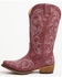 Image #3 - Roper Women's Raspberry Riley Vintage Western Boots - Snip Toe, Red, hi-res