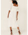 En Creme Women's Lace Tiered 3/4 Sleeve Midi Dress, Off White, hi-res