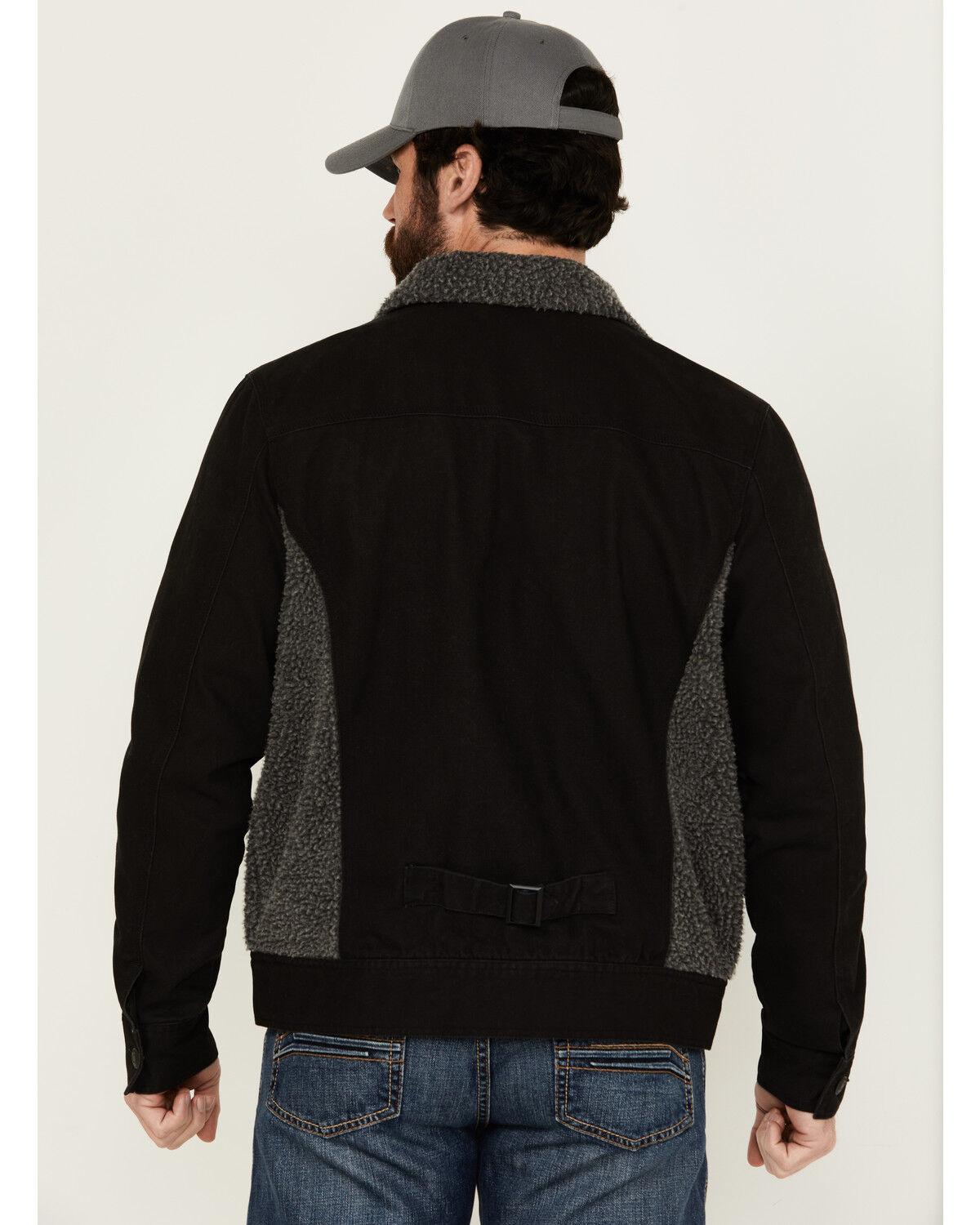 Image #4 - Brothers and Sons Men's Warren Blanket Sherpa Jacket, Black, hi-res