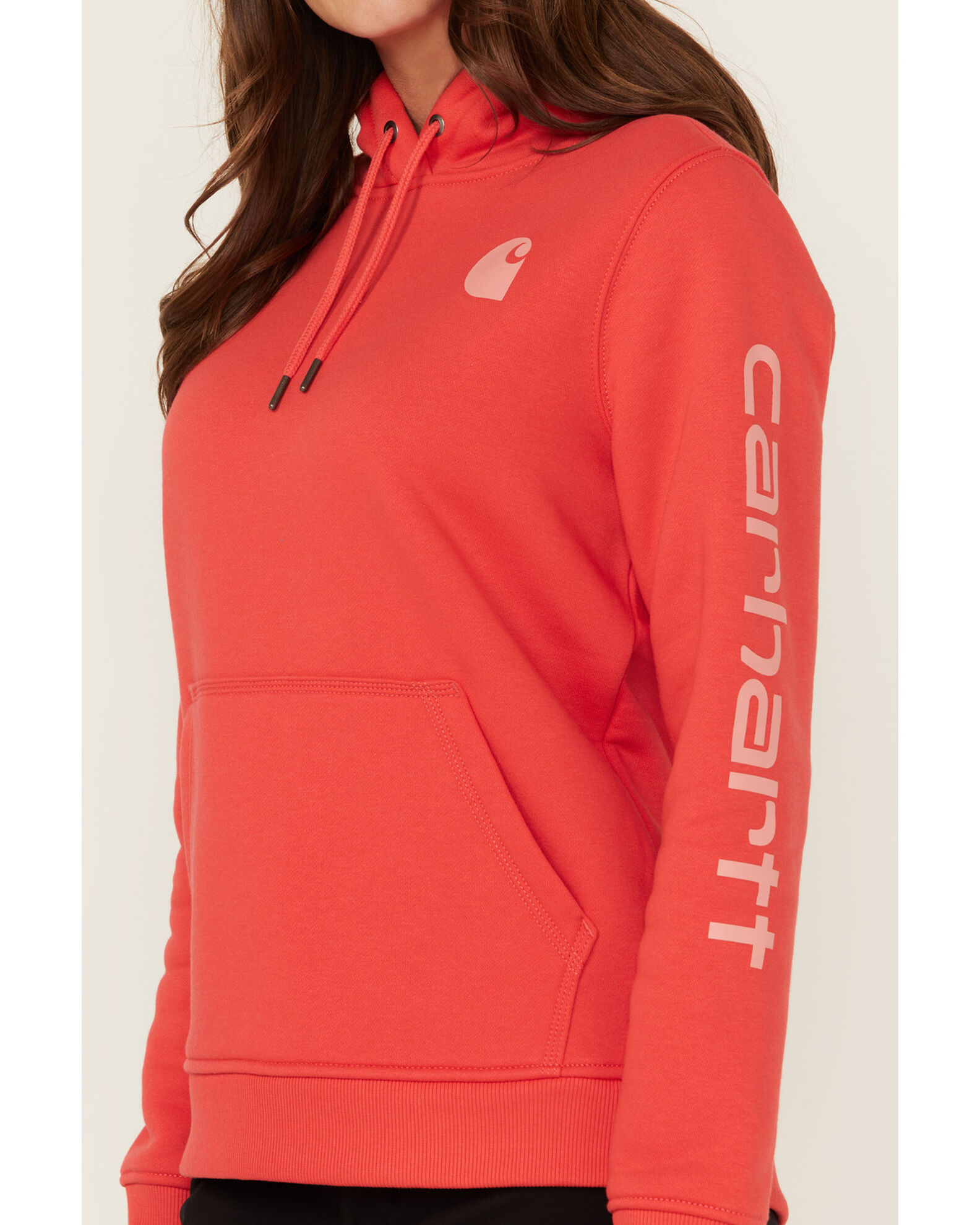 Coral carhartt hoodie on sale